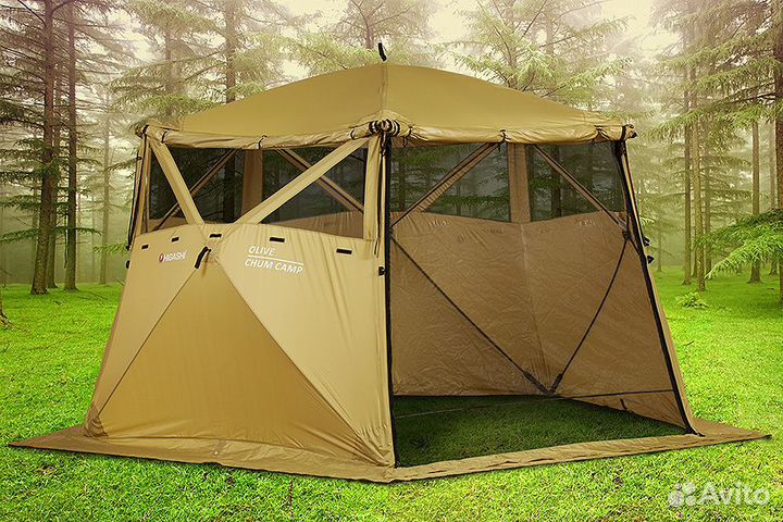 Шатер быстросборный Higashi Chum Camp olive
