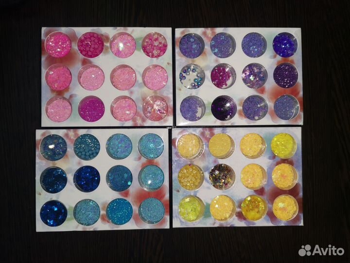Блёстки набор для дизайна ногтей