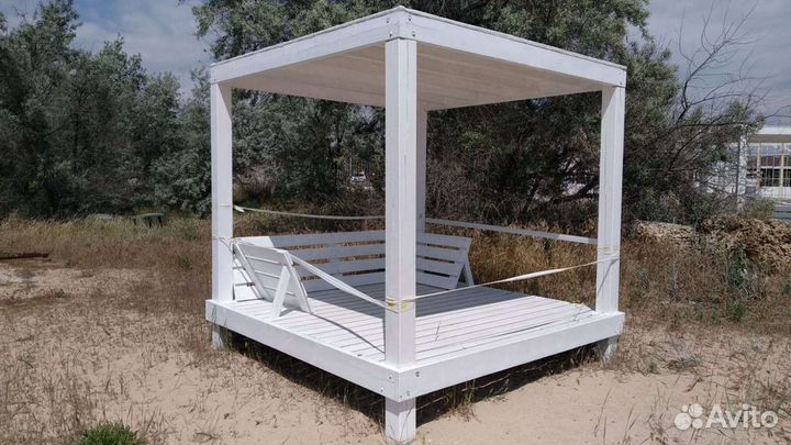 Бунгало на пляж (шезлонг, пляжное оборудование)