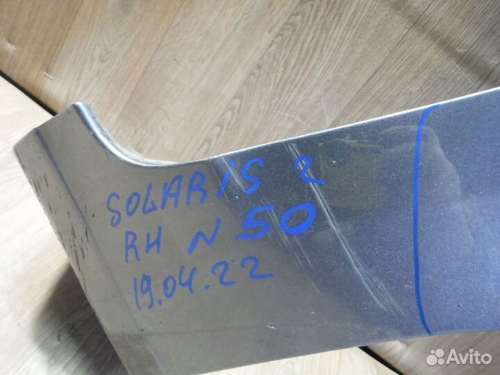 Крыло переднее правое №50 Hyundai Solaris 2 2021