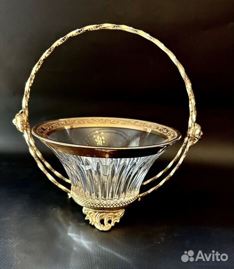 Ваза для фруктов хрусталь Италия Cre Art