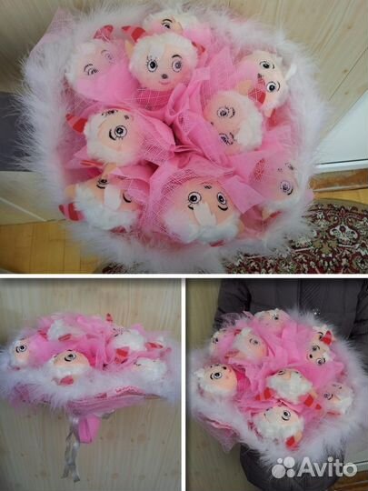 Букеты из мягких игрушек