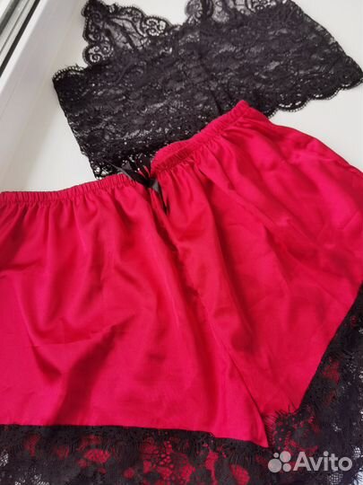 Пижама женская с шортами кружево