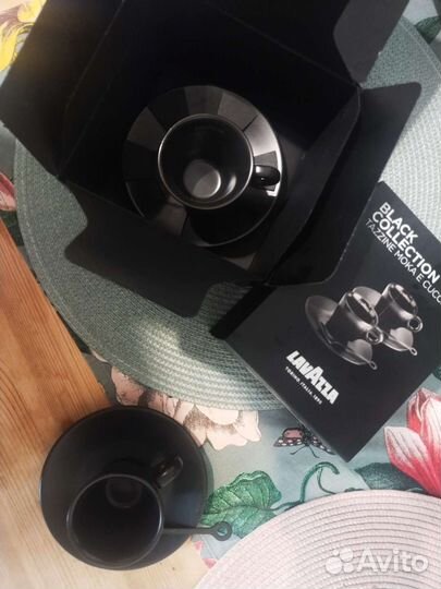 Чашка для эспрессо+ ложка 2 пары