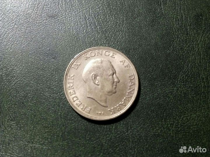 Монеты Дании1крона 1948/49 год /Frederik 9/2шт