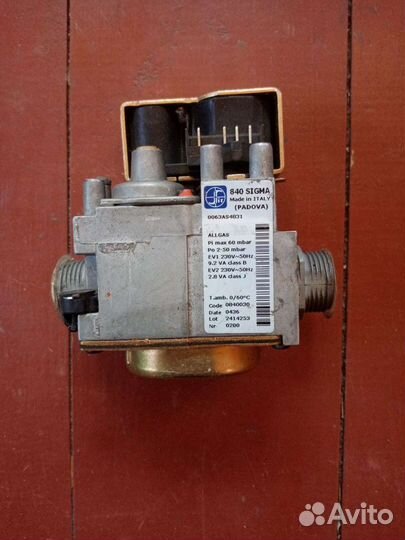 Газовый клапан sigma 840