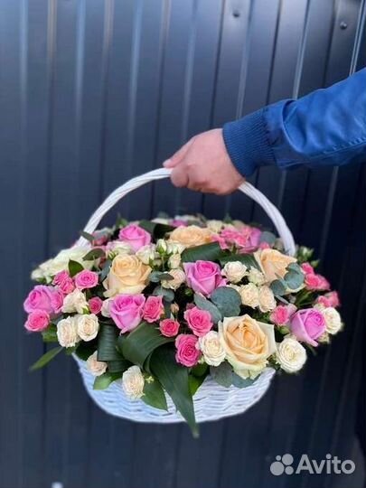 Цветы розы букет