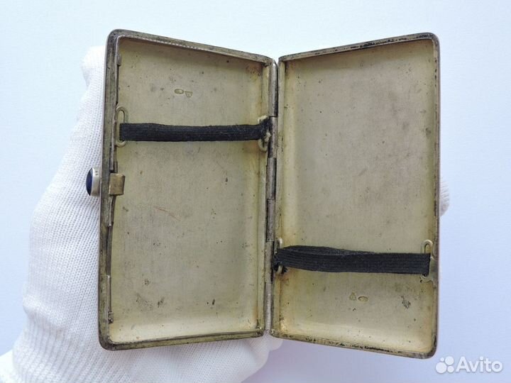 Портсигар Штихельный рисунок Царская Россия