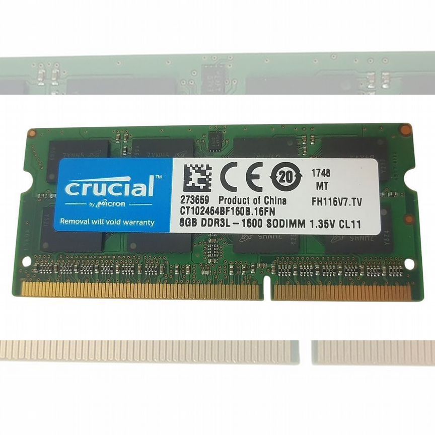[CT102464BF160B.16FN] Оперативная Память Crucial 8gb Ct102464bf160b.16fn