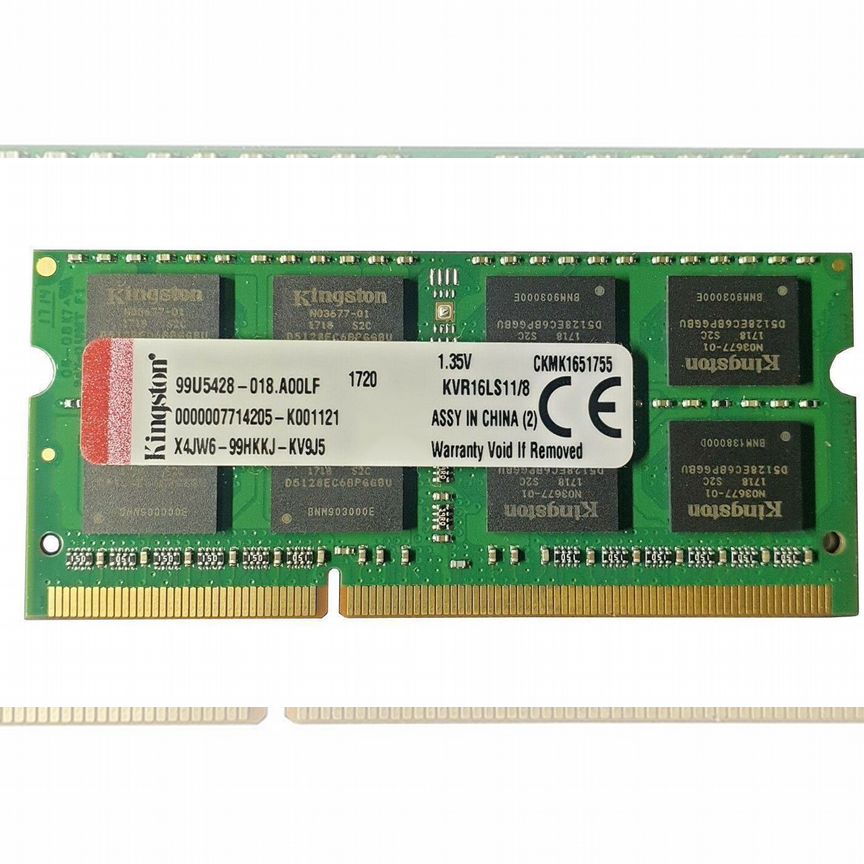 [KVR16LS11/8] Оперативная Память Kingston 8gb Kvr16ls11/8