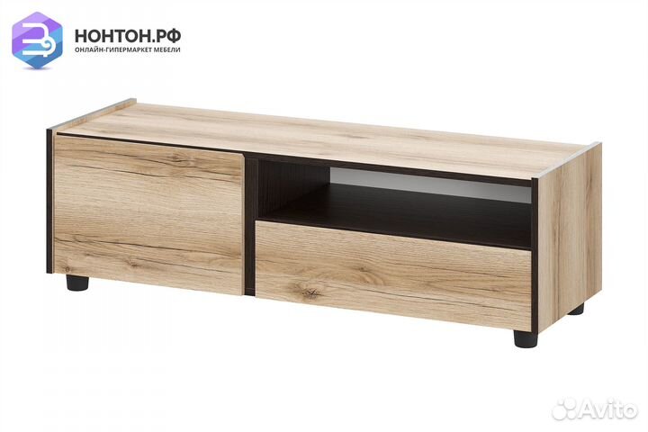 Тв-тумба Прага 1200 дуб делано / дуб венге