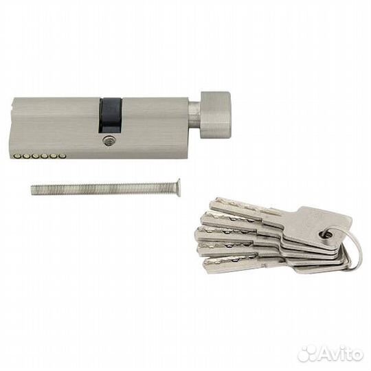 Цилиндр ключевой palladium 80мм 45х35 никель верту