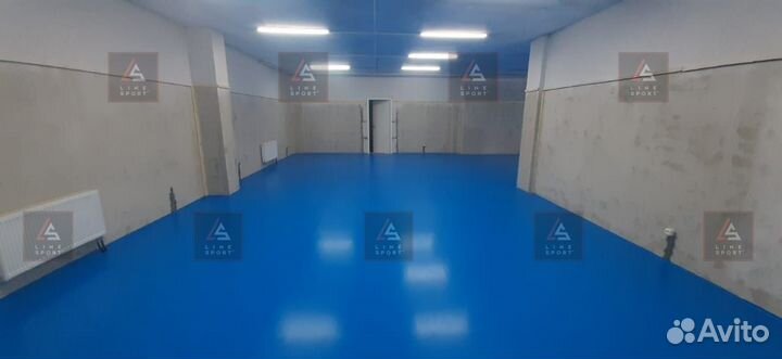 Борцовский ковер 6х6 одноцветный карманы