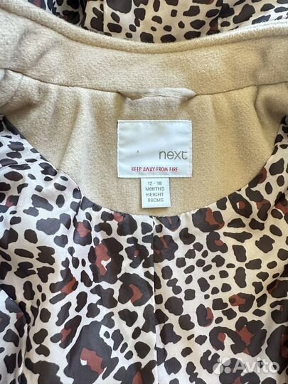 Фирменное пальто для девочки next 86