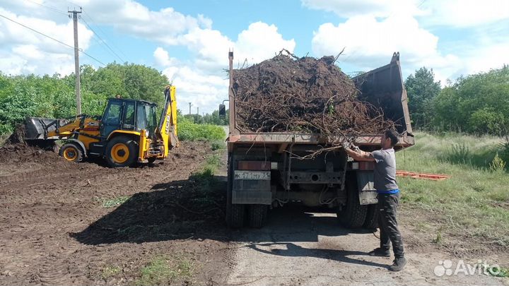 Расчистка участка,спил деревьев,корчевание пней