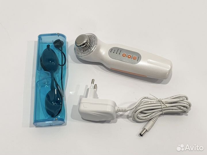 Массажёр для лица ультразвуковой со светотерапией