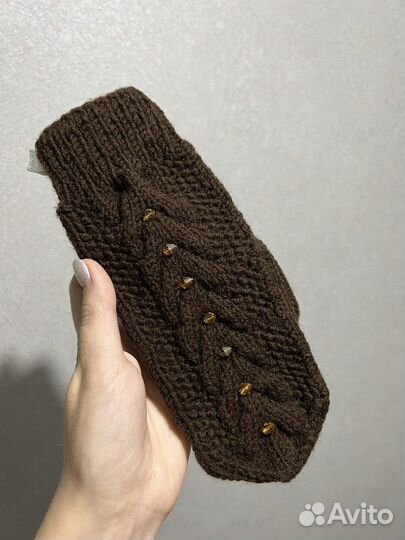Варежки вязаные