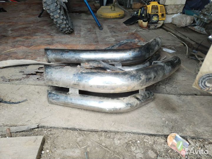 Защита заднего бампера Mitsubishi