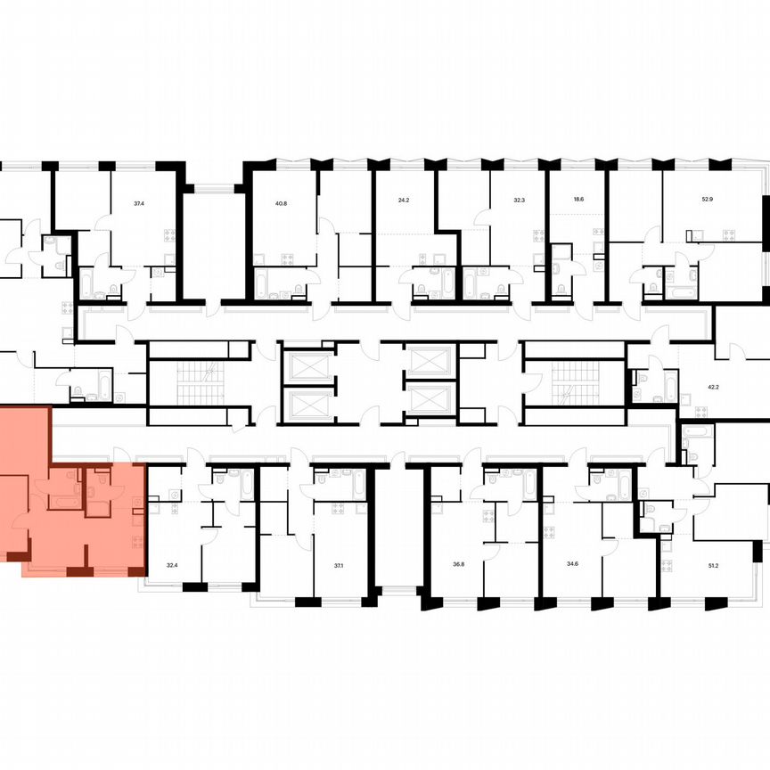 2-к. квартира, 54,7 м², 18/28 эт.