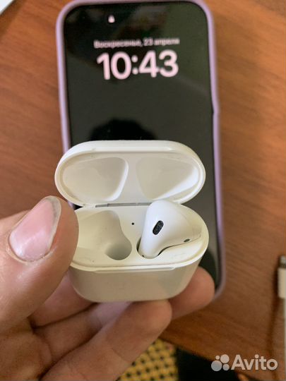 Кейс наушники apple airpods 2 оригенал