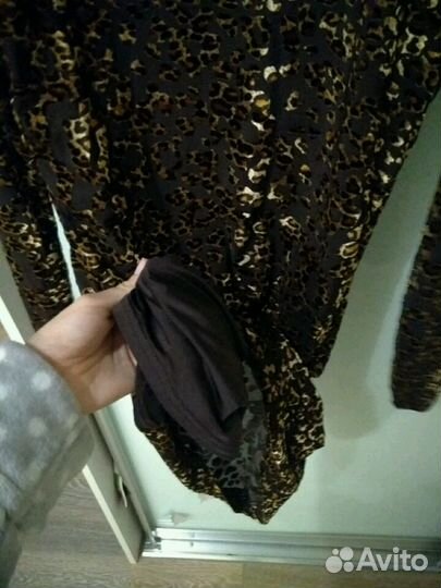 Платье леопард