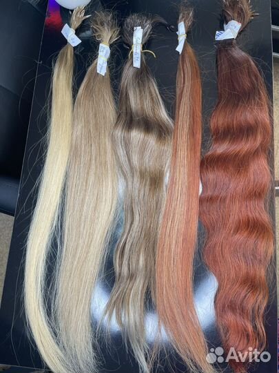 Волосы для наращивания б/у много