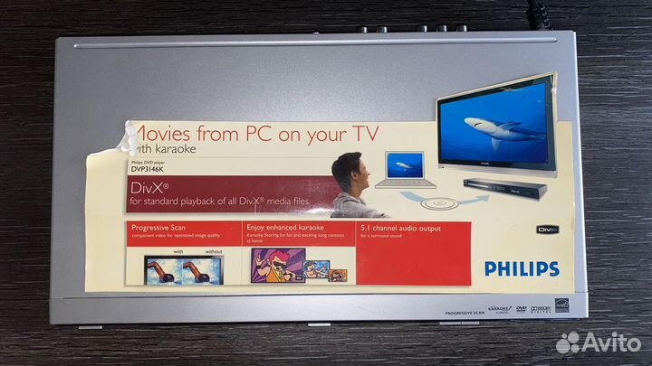 Dvd плеер + karaoke Philips