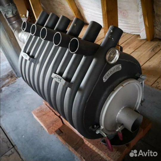 Печь воздухогрейная отопительная нмк Сибирь бв-180