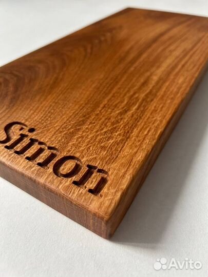Именная разделочная доска из массива дуба