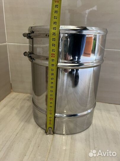 Сэндвич труба коаксильная L250mm,d80/125/190mm