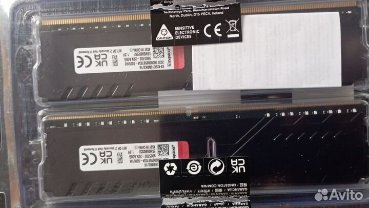 Оперативная память ddr4 16gb (2Х8gb)