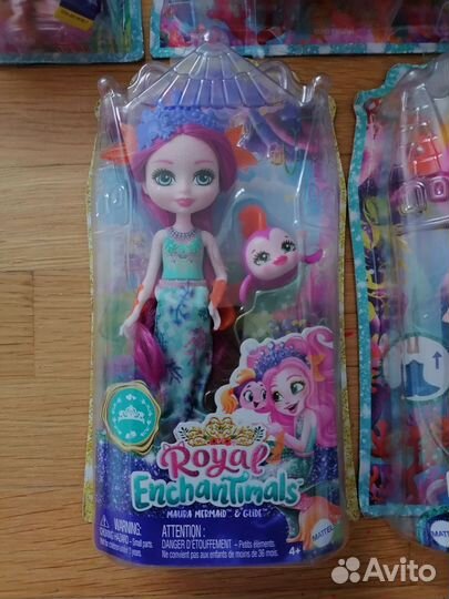 Enchantimals Royal медуза рыбка дельфин русалка