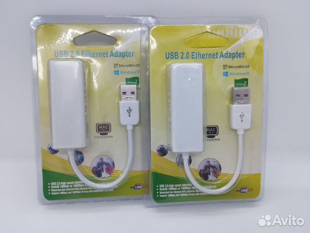 Новый адаптер сетевой, переходник USB-LAN