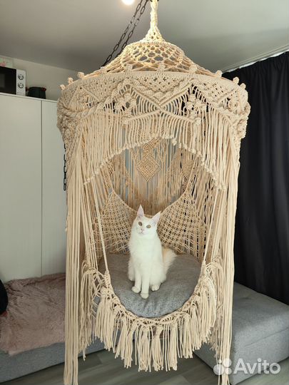 Подвесное кресло,ручной работы, новое