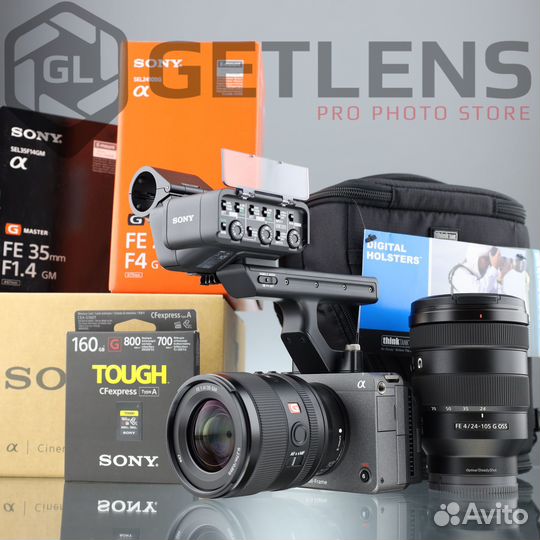 Sony FX3 + FE 24-105 +FE 35 GM +Sony 160Gb+Holster