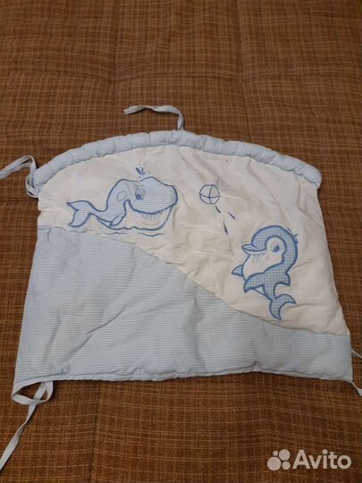 Бортики в кроватку + пододеяльник