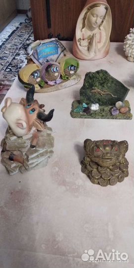 Копилки из гипса,фигурки и подсвечники