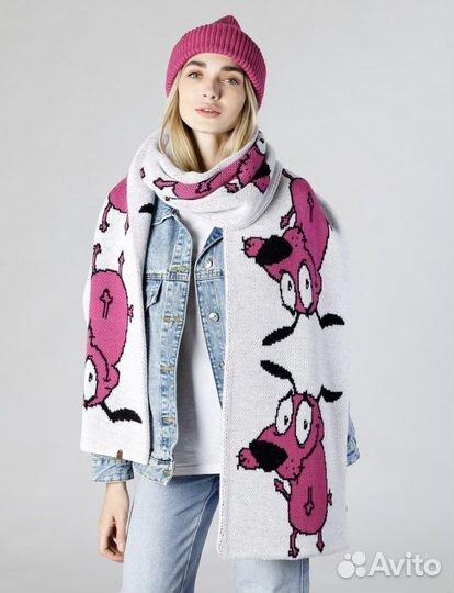 Шарф вязаный длинный