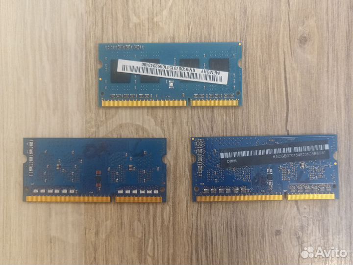 Память для ноутбука ddr3, 2 и 4 Гб, 1,35V