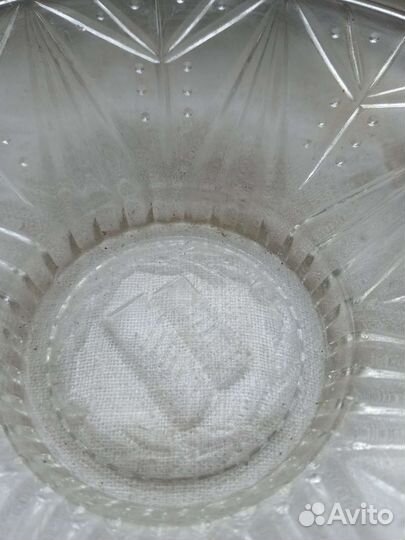 Стеклянная тарелка СССР