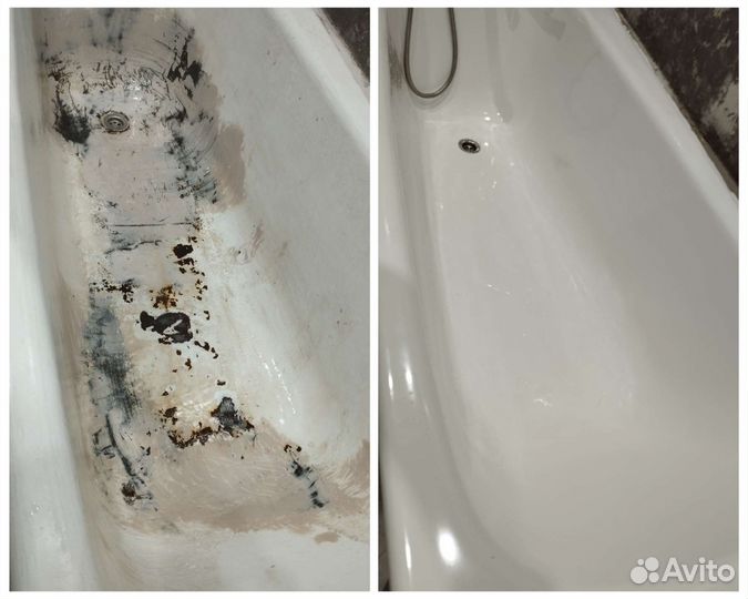 Реставрация ванны жидким акрилом