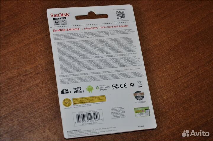 SanDisk Extreme 16gb microSD (новая)