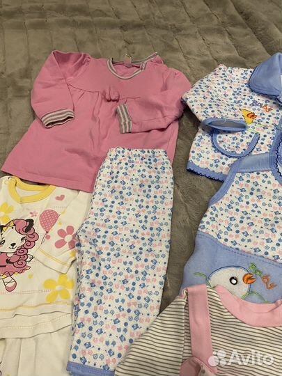Вещи пакетом на девочку размер 74-86