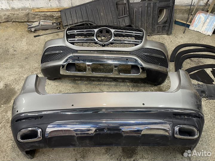 Mercedes GLS 2019 года w167. Бампер перед, зад
