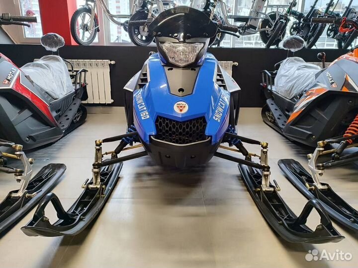 Снегоход Motax Snow Cat 150 синий