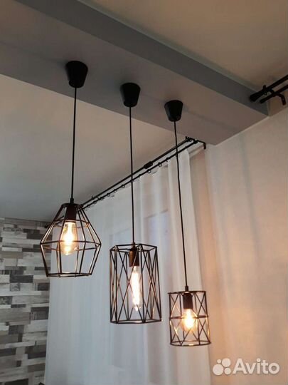 Люстры в стиле лофт