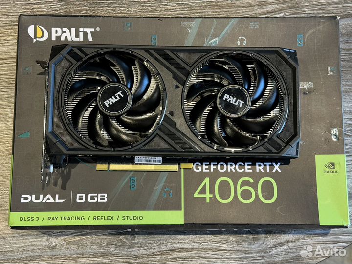 Видеокарта Palit GeForce RTX 4060 8gb Dual