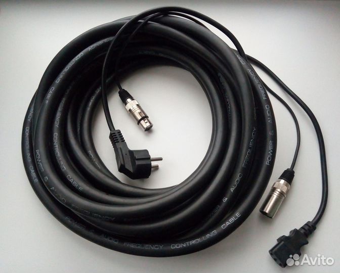 Комбинированный кабель для активной акустики