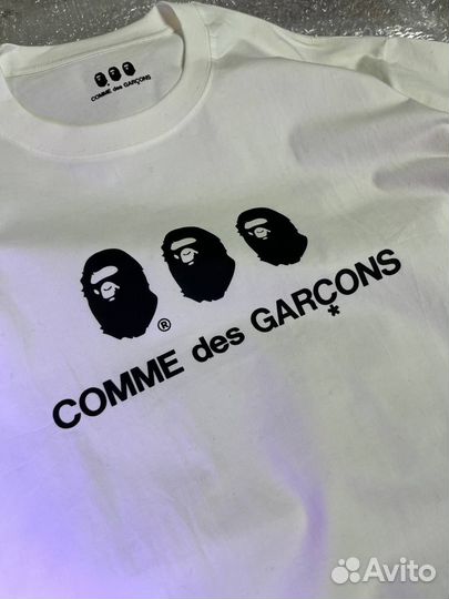 Футболки Bape x Comme des Garçons lux