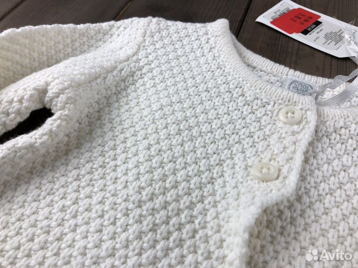 Вязаная кофта для девочки 68